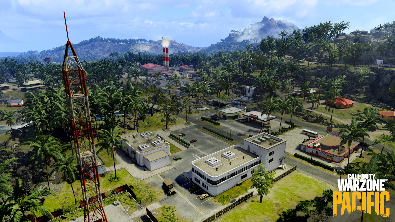 Image of a grouping of buildings in Caldera, at the base of a mountainous region.