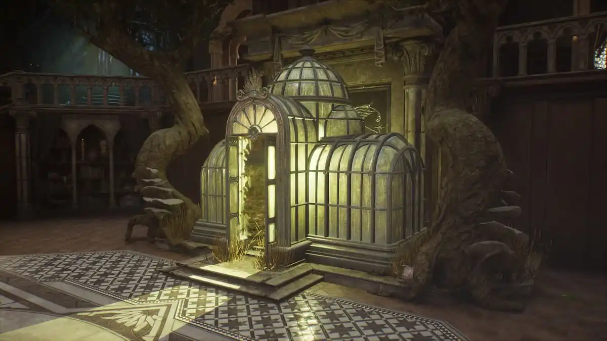 An image of a Vivariam within the Room of Recuirment in Hogwarts Legacy. You can own four Vivariams, which house pets.