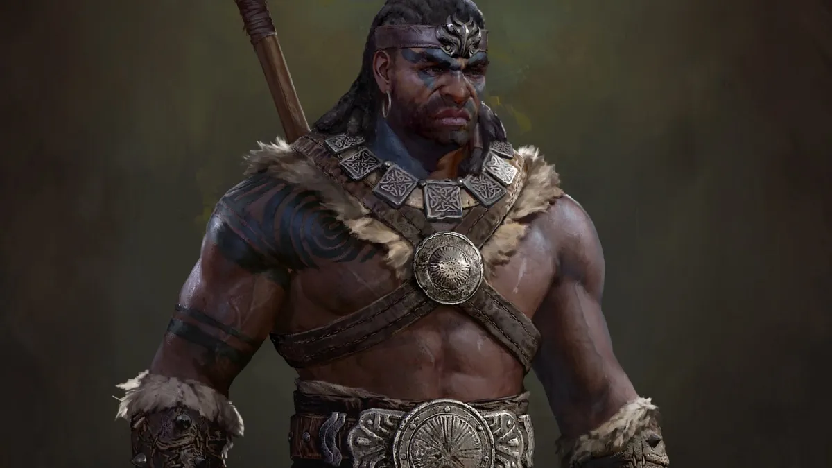 Barbarian class from Diablo 4.