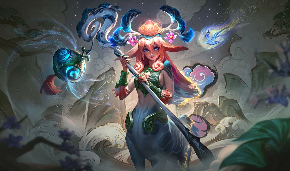 Lillia Shan Hai Scrolls skin in League of Legends