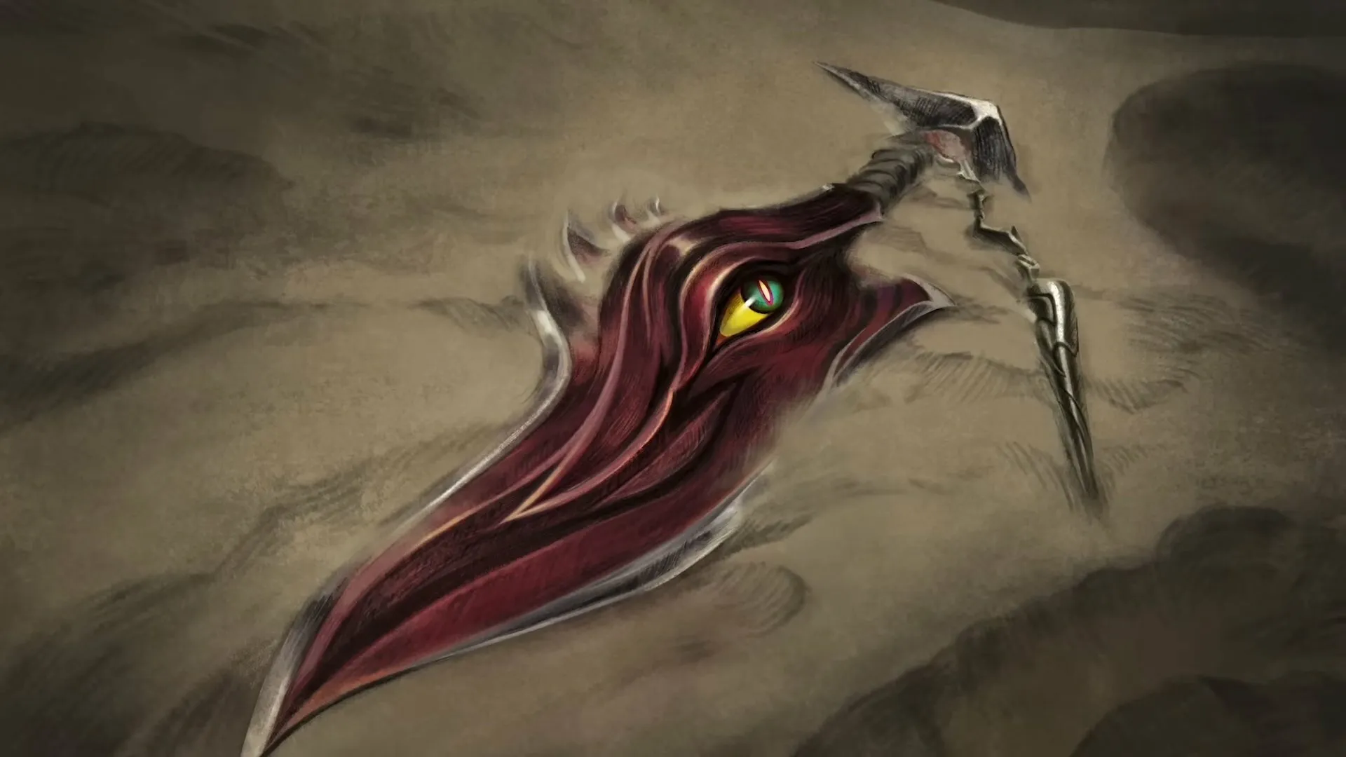 Naafiri's dagger in LoL has one eye.