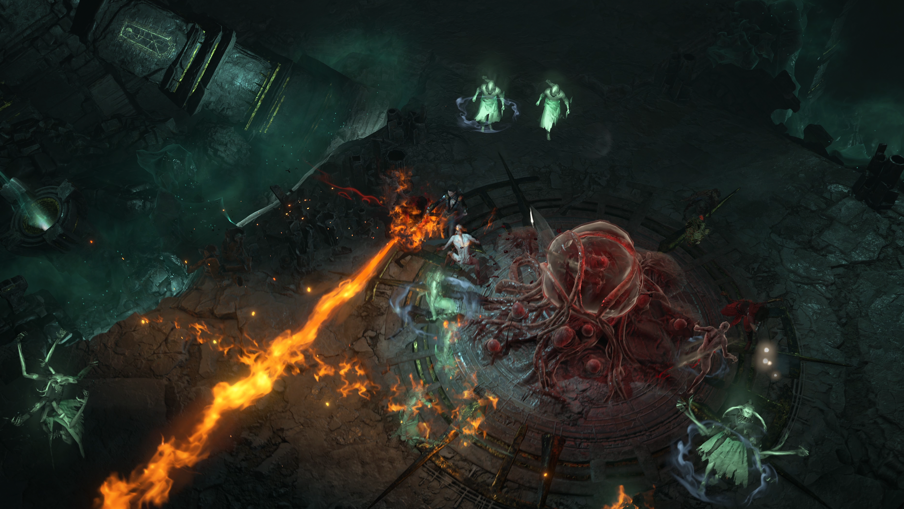 Dungeon gameplay from Diablo 4.