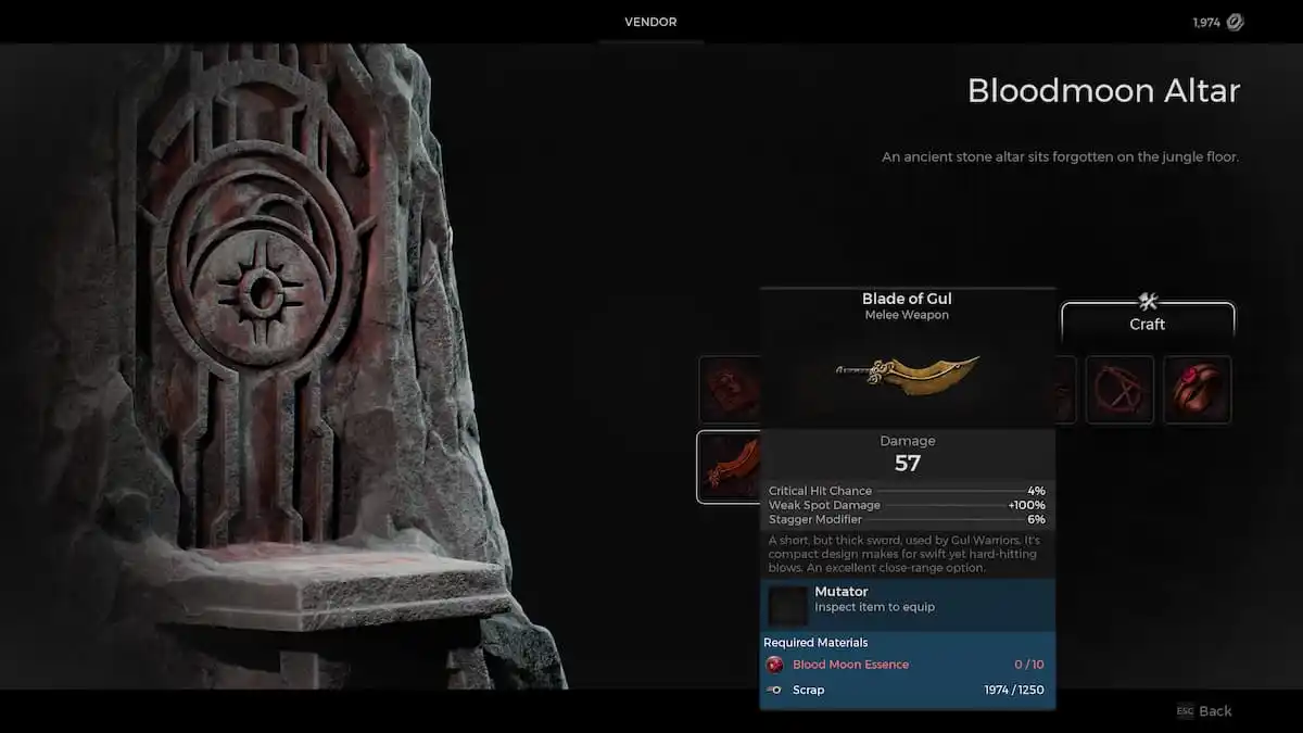 The Blade of Gul in Remnant 2