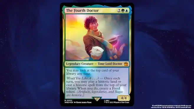 Image of The Fourth Doctor in Doctor Who MTG Commander set