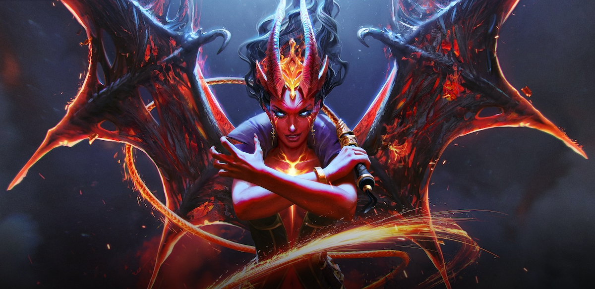 Queen of Pain Arcana from Dota 2.