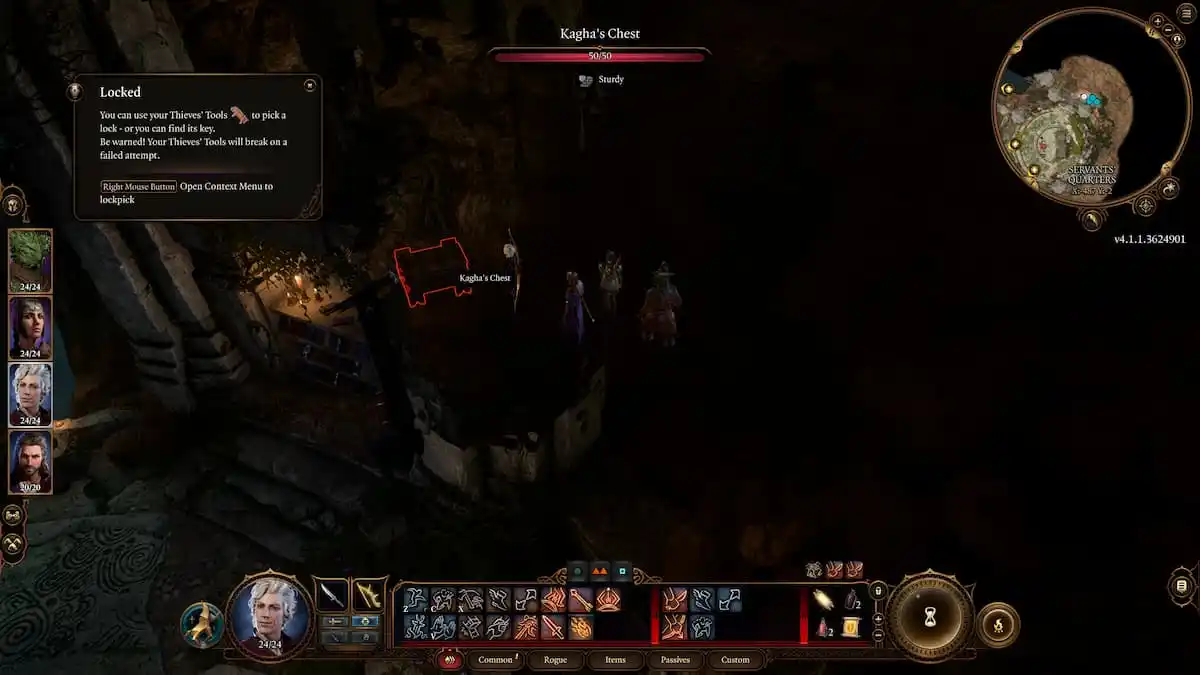 Kagha's hidden chest in Baldur's Gate 3