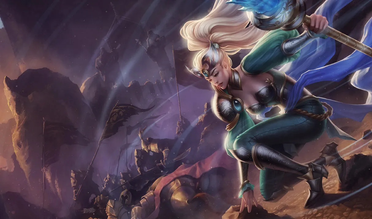 Victorious Janna League of Legends splash art