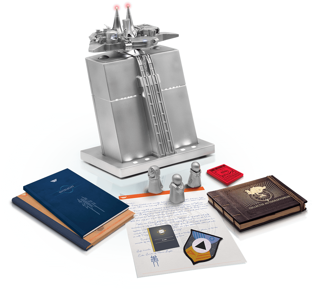 Destiny 2 The Final Shape's collector's edition, including a replica of the original Tower.