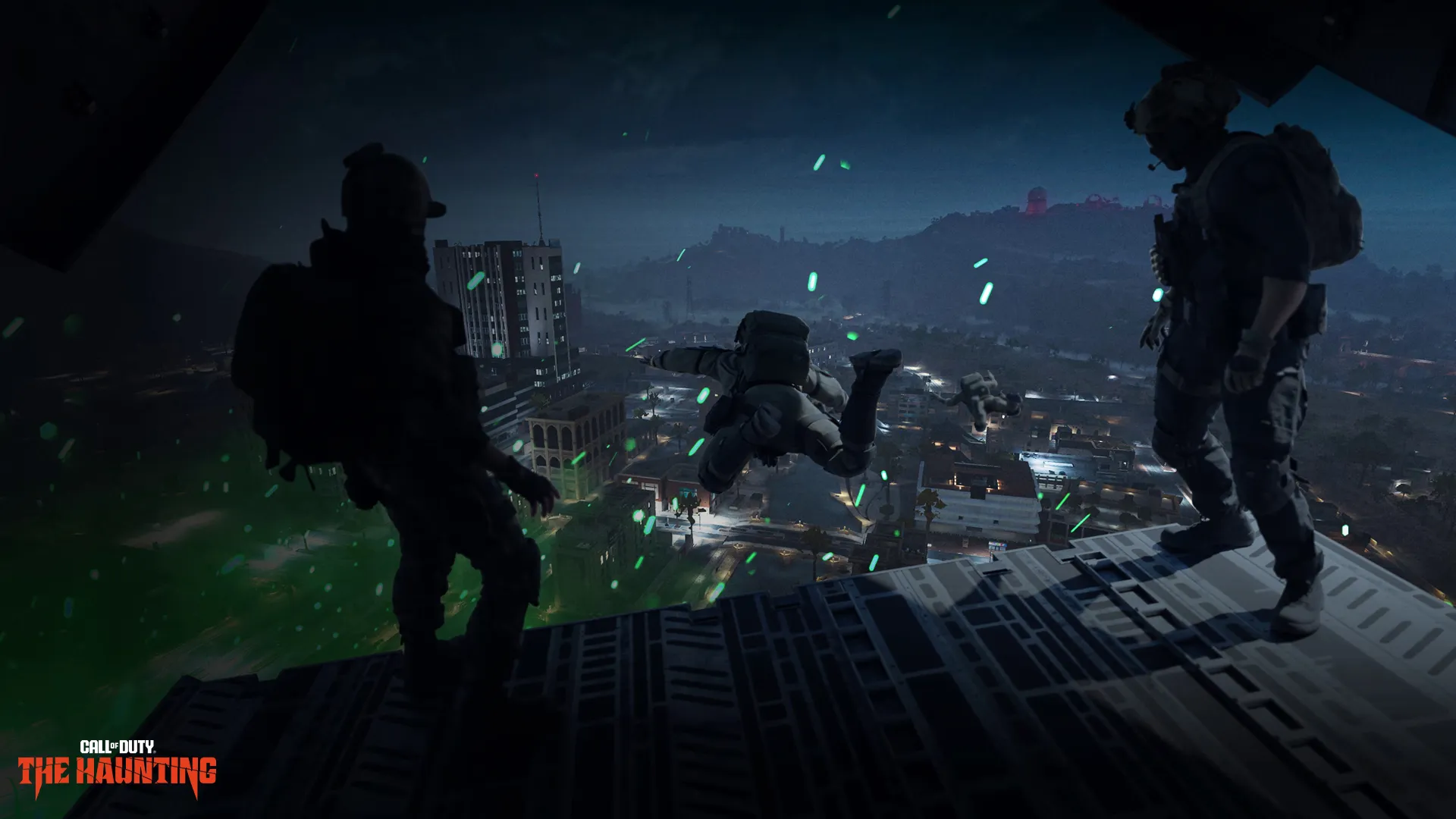 Warzone operators drop into a night-time variant of Al Mazrah.