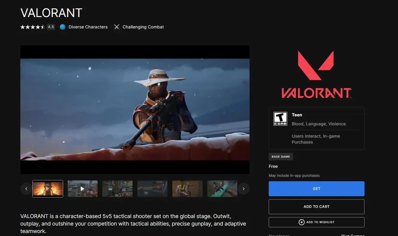 How to download Valorant on Epic Games Store