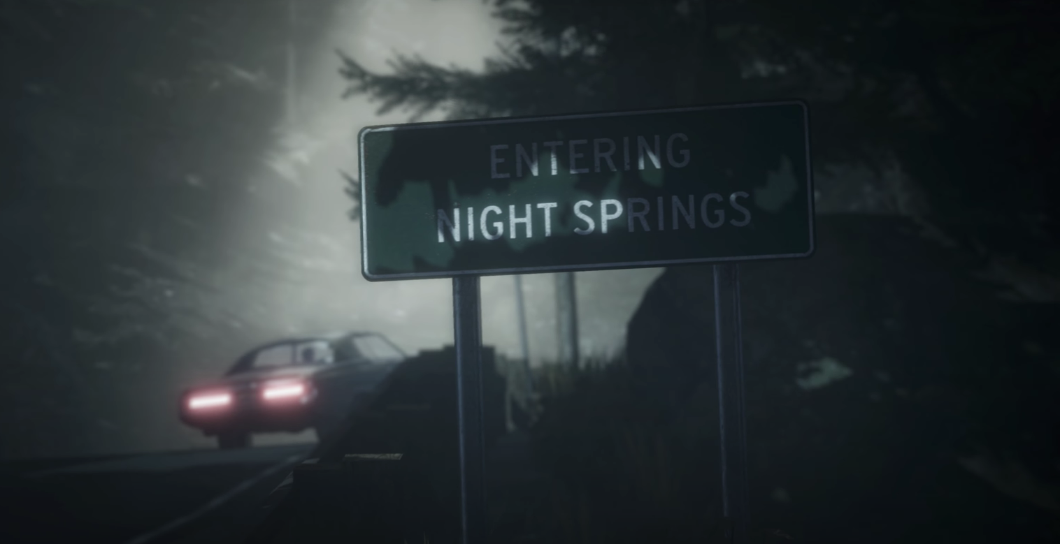 A screenshot from the YouTube video of the Alan Wake Remastered Launch Trailer. 