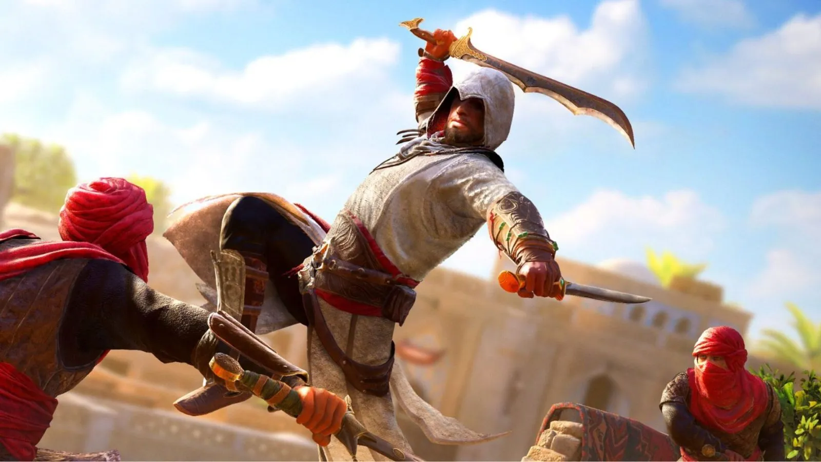 basim attacking enemies in assassin's creed mirage