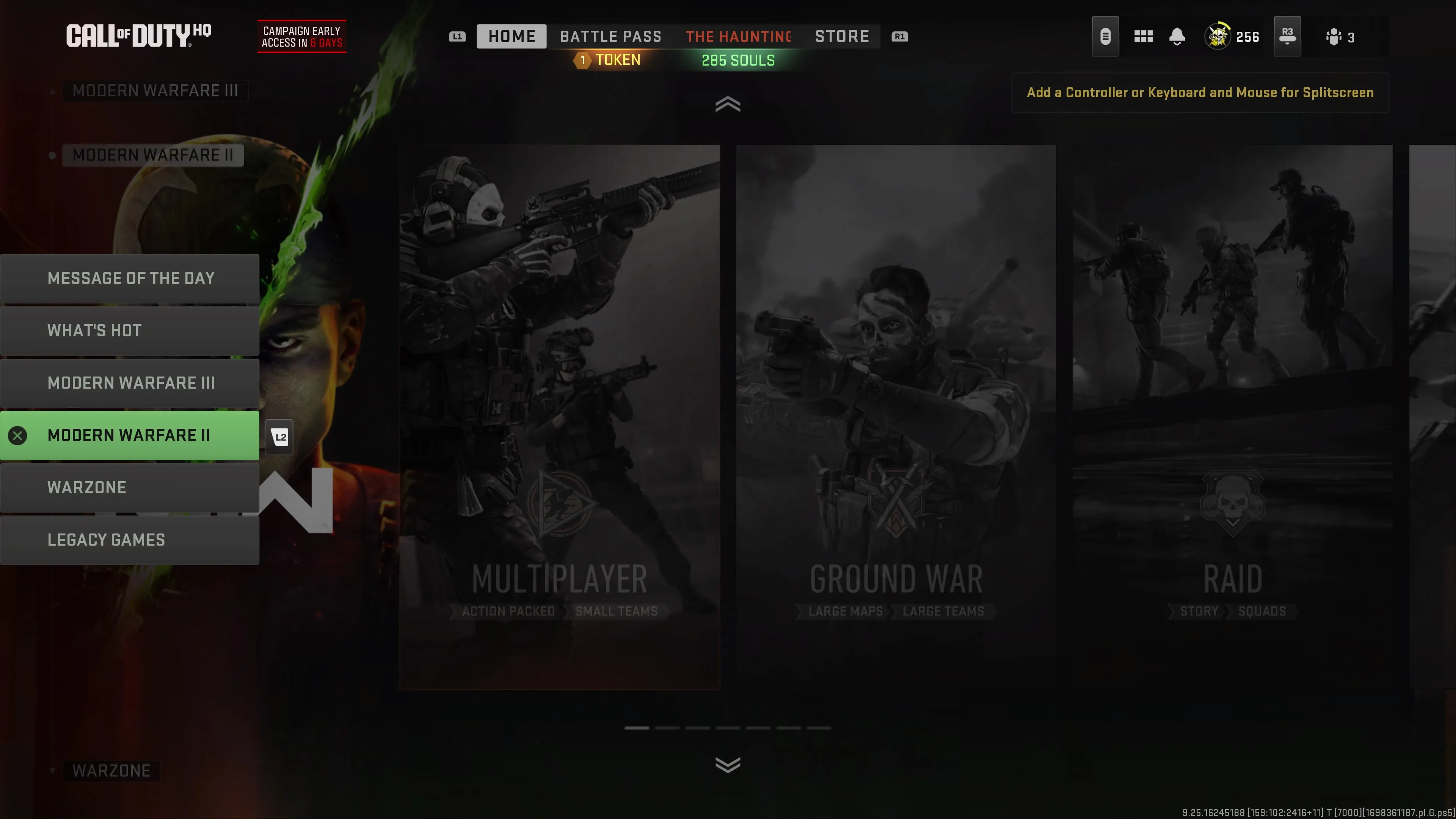 A screenshot of the CoD HQ user interface.