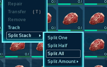 Split All function in Ark: Survivla Ascended.