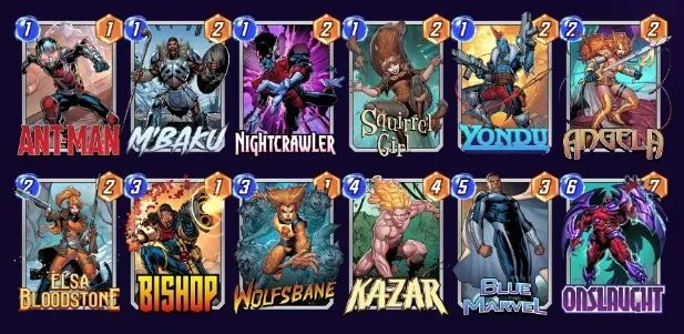 Ka-Zar Zoo decklist in Marvel Snap