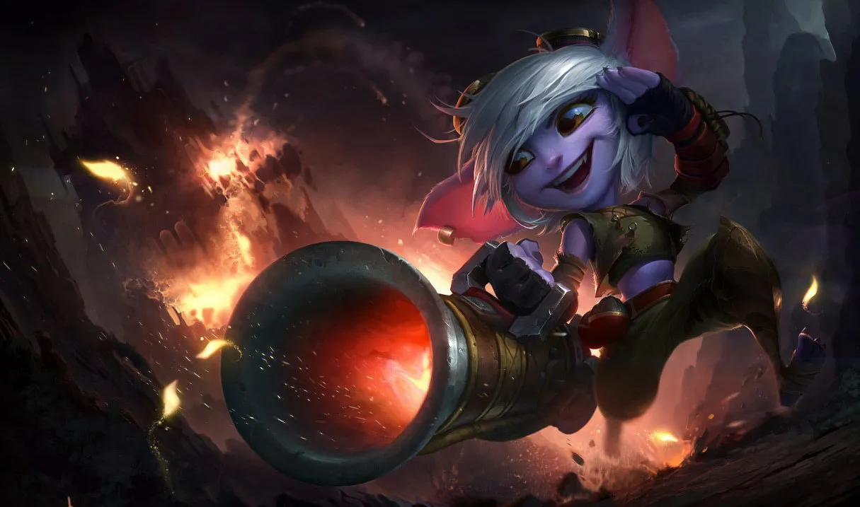 Tristana's splash art in League of Legends