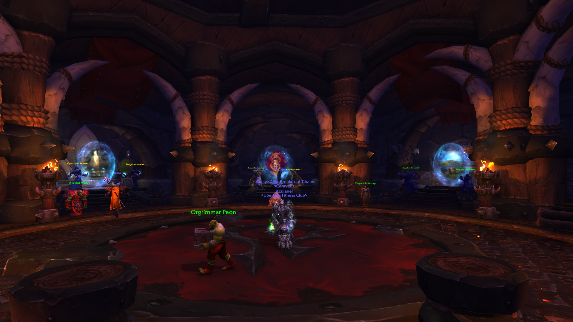 A room full of portals in WoW