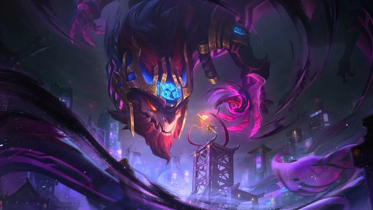 Aurelion Sol's Inkshadow skin in League of Legends