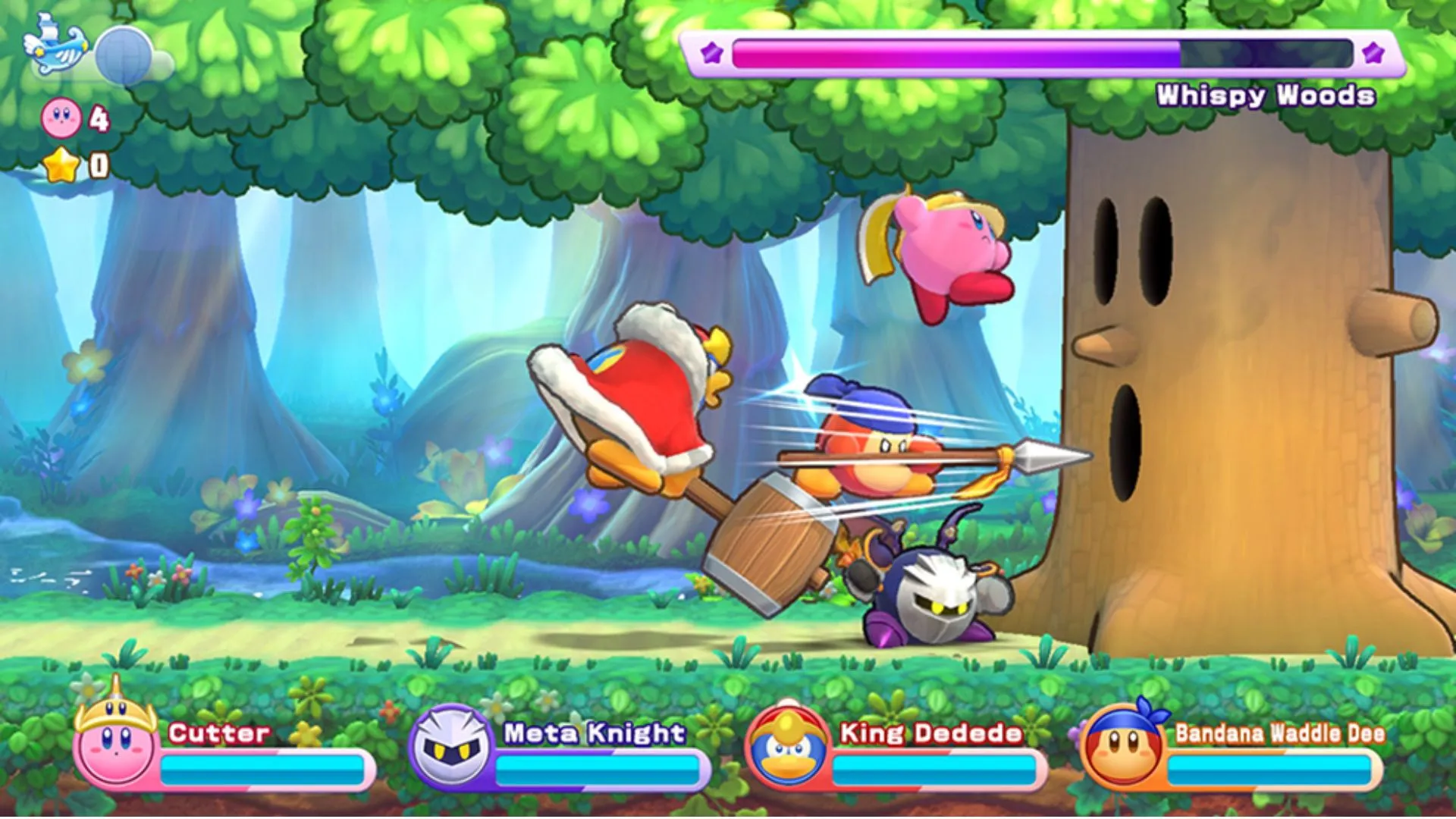 players attacking in kirby's return to dream land deluxe