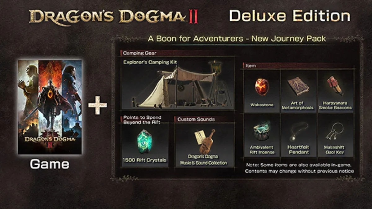 Dragon's Dogma 2 deluxe edition exclusive add-on