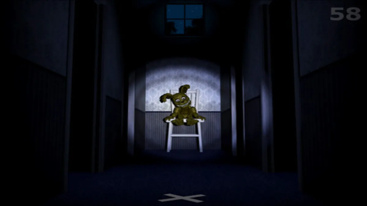 Fun with Plushtrap minigame in Fnaf 4