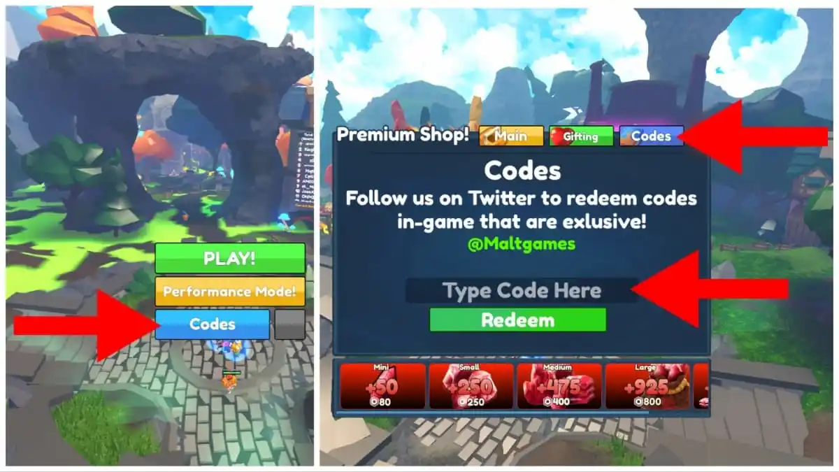 How to redeem codes in Elemental Dungeons