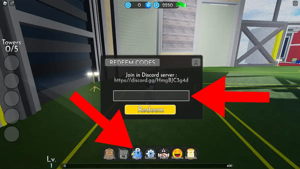 How to redeem codes in Skibi Toilet Tower defense
