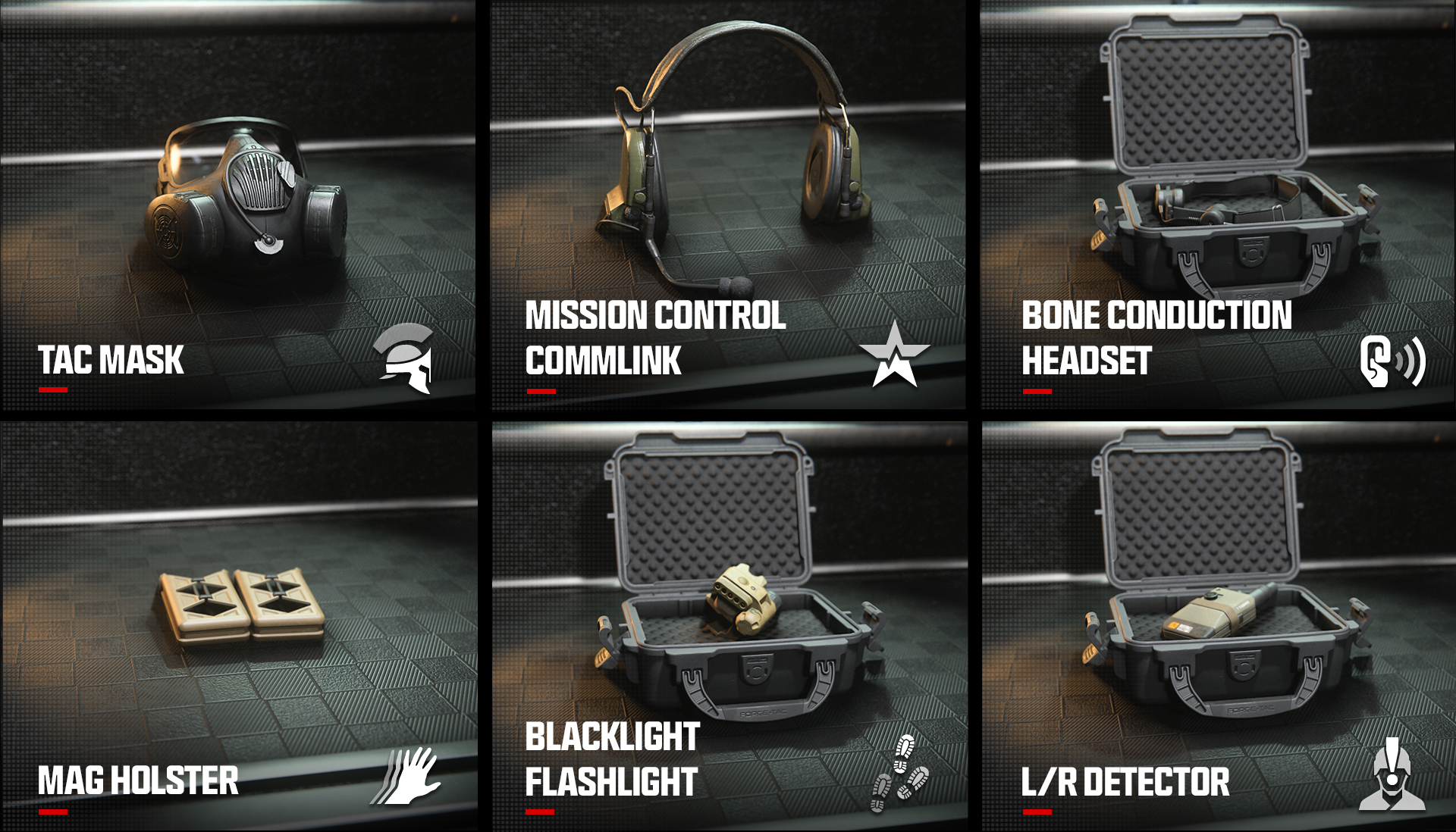 An image of some of the Gear perks in MW3 multiplayer.