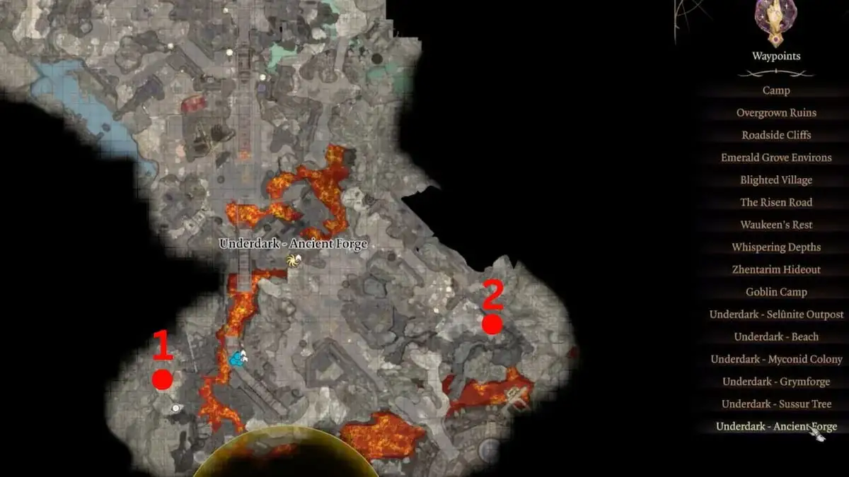 All Mithral Ore locations in Baldur's Gate 3