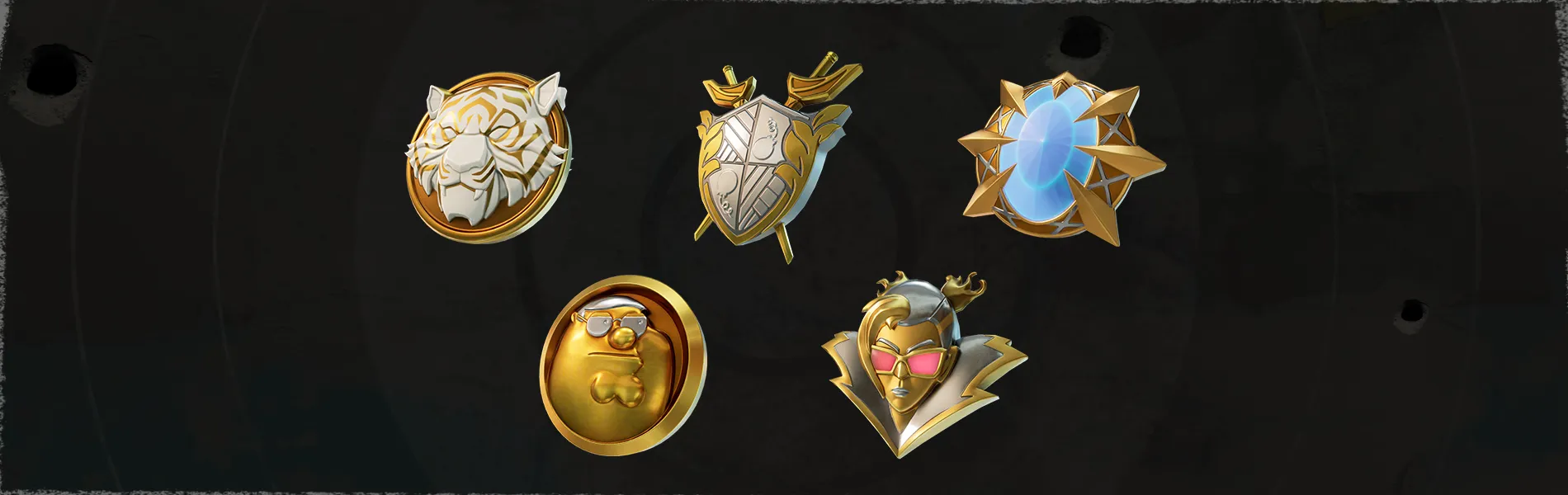 Fortnite shield medals.