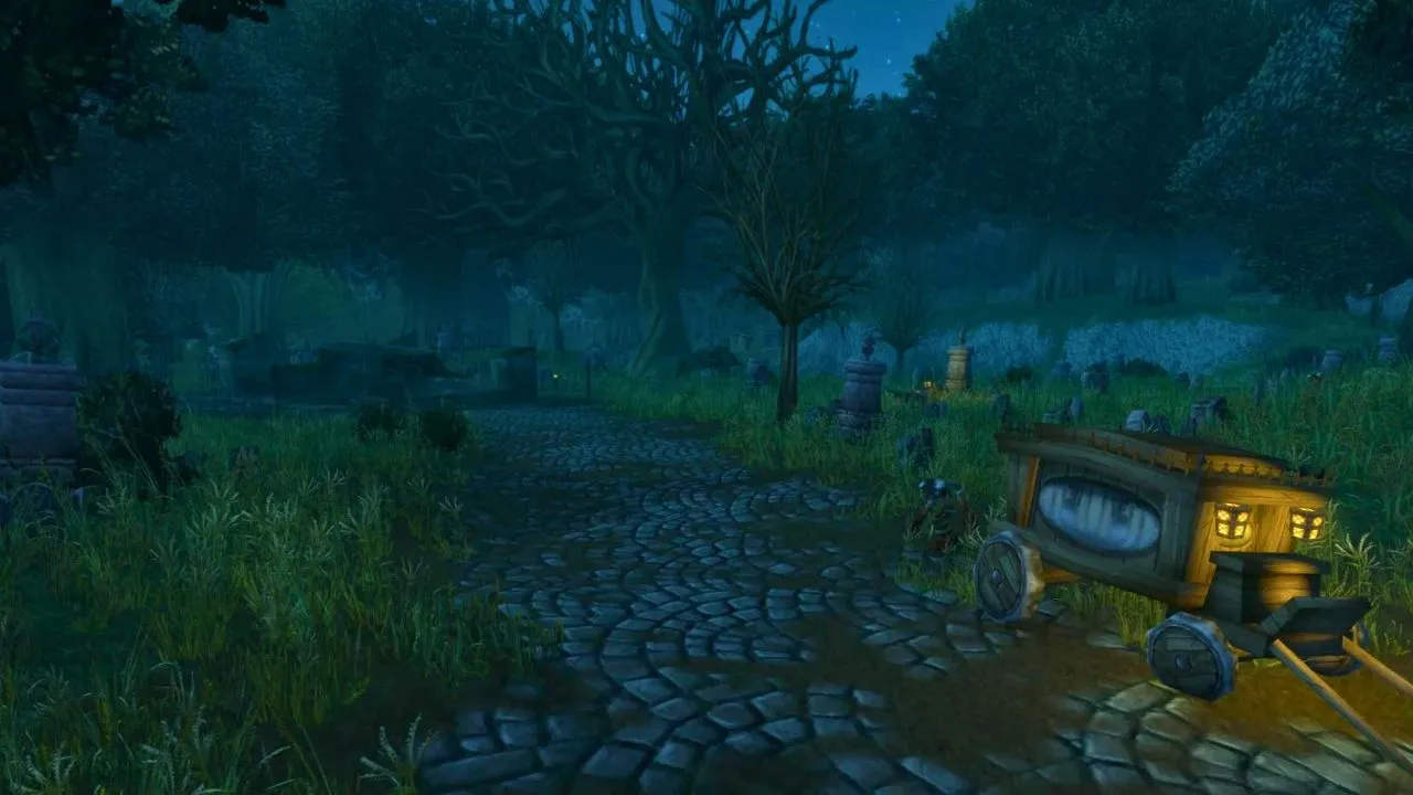 The Raven hill Cemetary in Duskwood in WoW Classic SoD