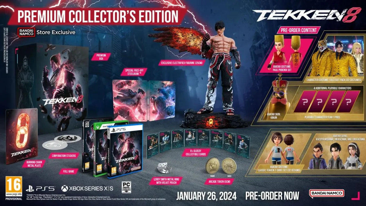 contents of tekken 8 collector's edition