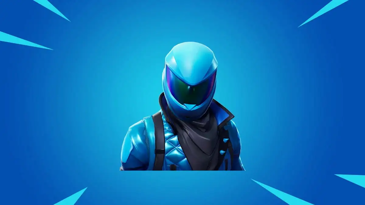 Blue biker Fortnite skin