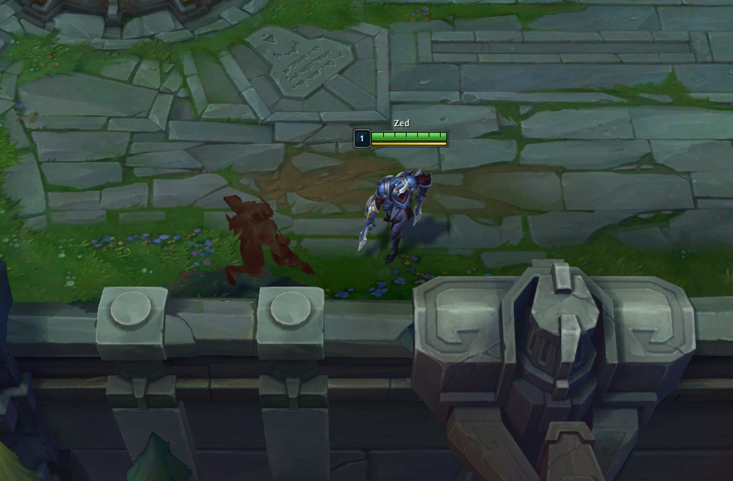 The Hubris statue on the Summoner's Rift.