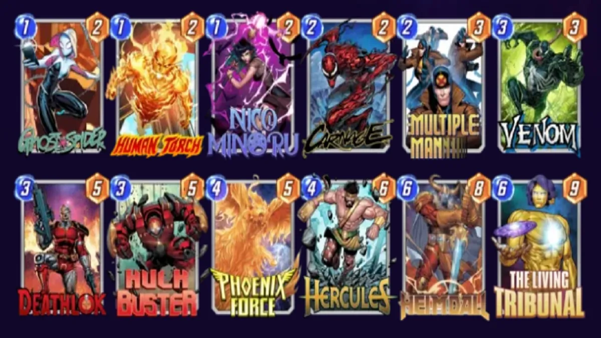 Marvel Snap Hercules Phoenix Force deck