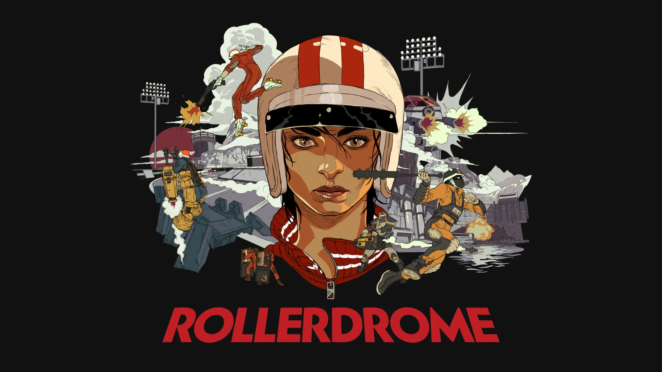 A promotional image for Rollerdome.