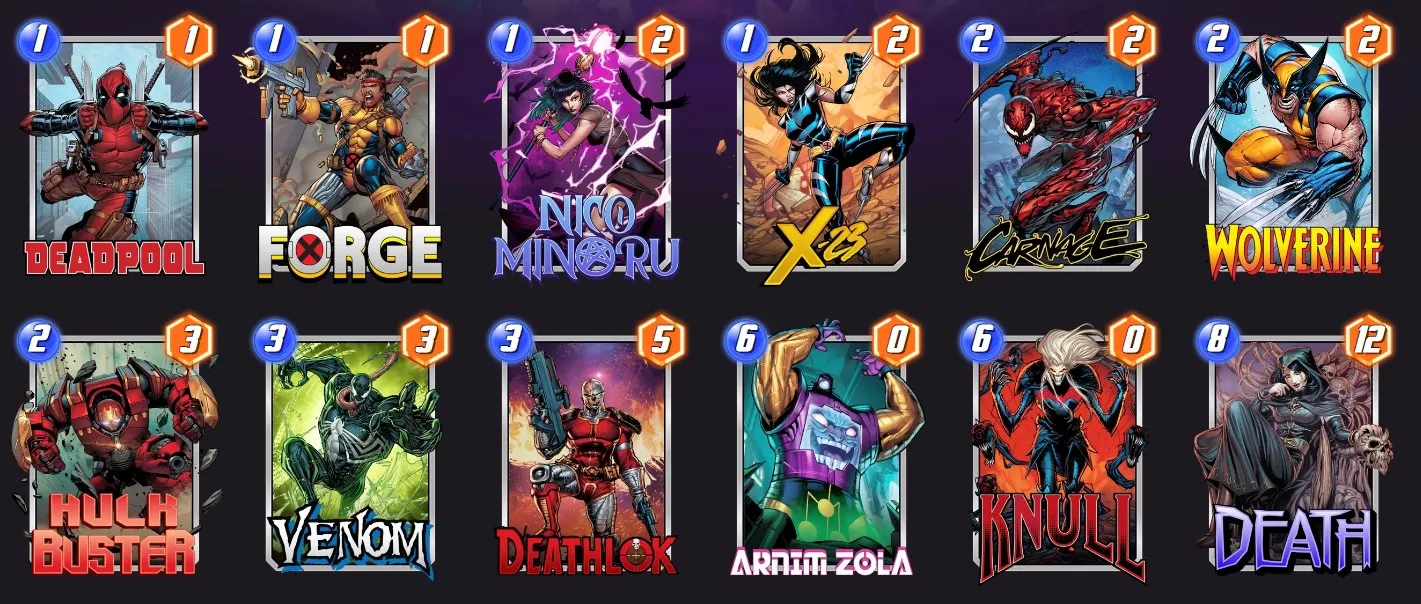 Marvel Snap Destroy deck