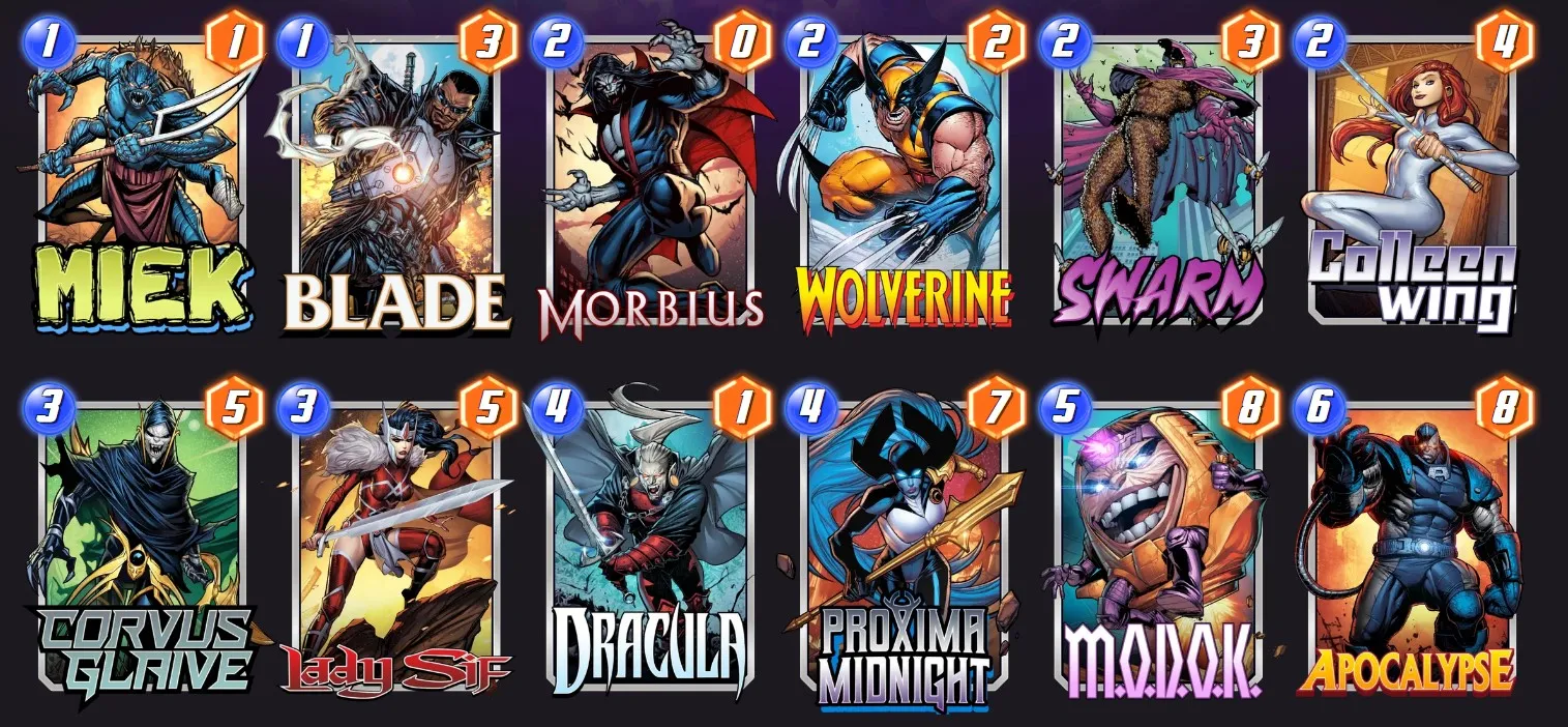 Marvel Snap Standard Discard deck