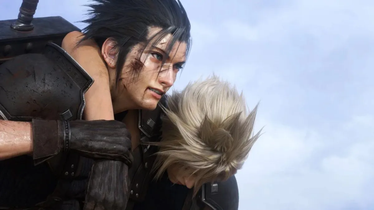 zack carrying cloud in ff7 rebirth