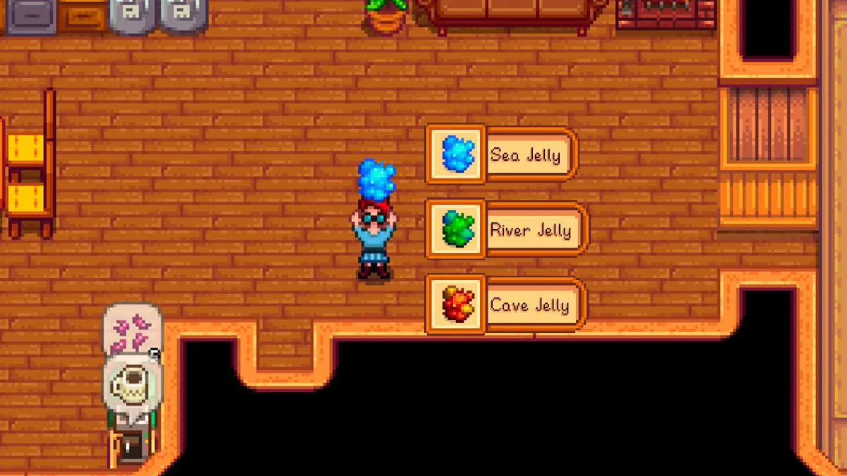 Stardew Valleyで海ゼリー、川ゼリー、洞窟ゼリーを入手する方法