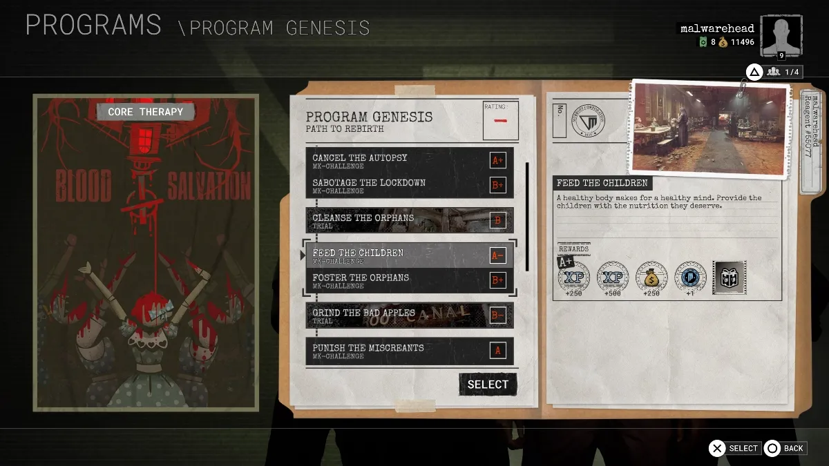 MK-Challenges and Trials in Program Genesis, The Outlast Trials