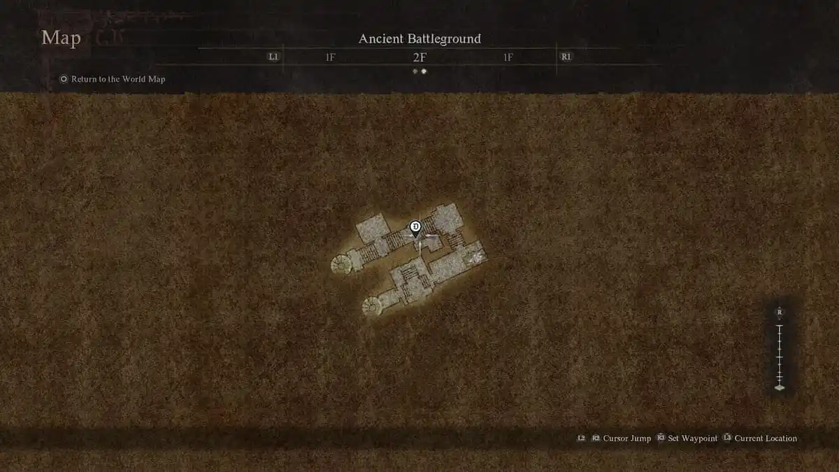 Location of locked door in Ancient battleground in Dragon's Dogma 2