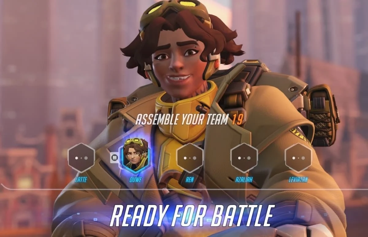 Venture character select screen in Overwatch 2