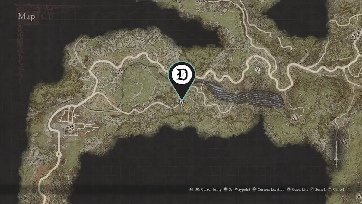 Rodge's location of where he went missing in Dragon's Dogma 2