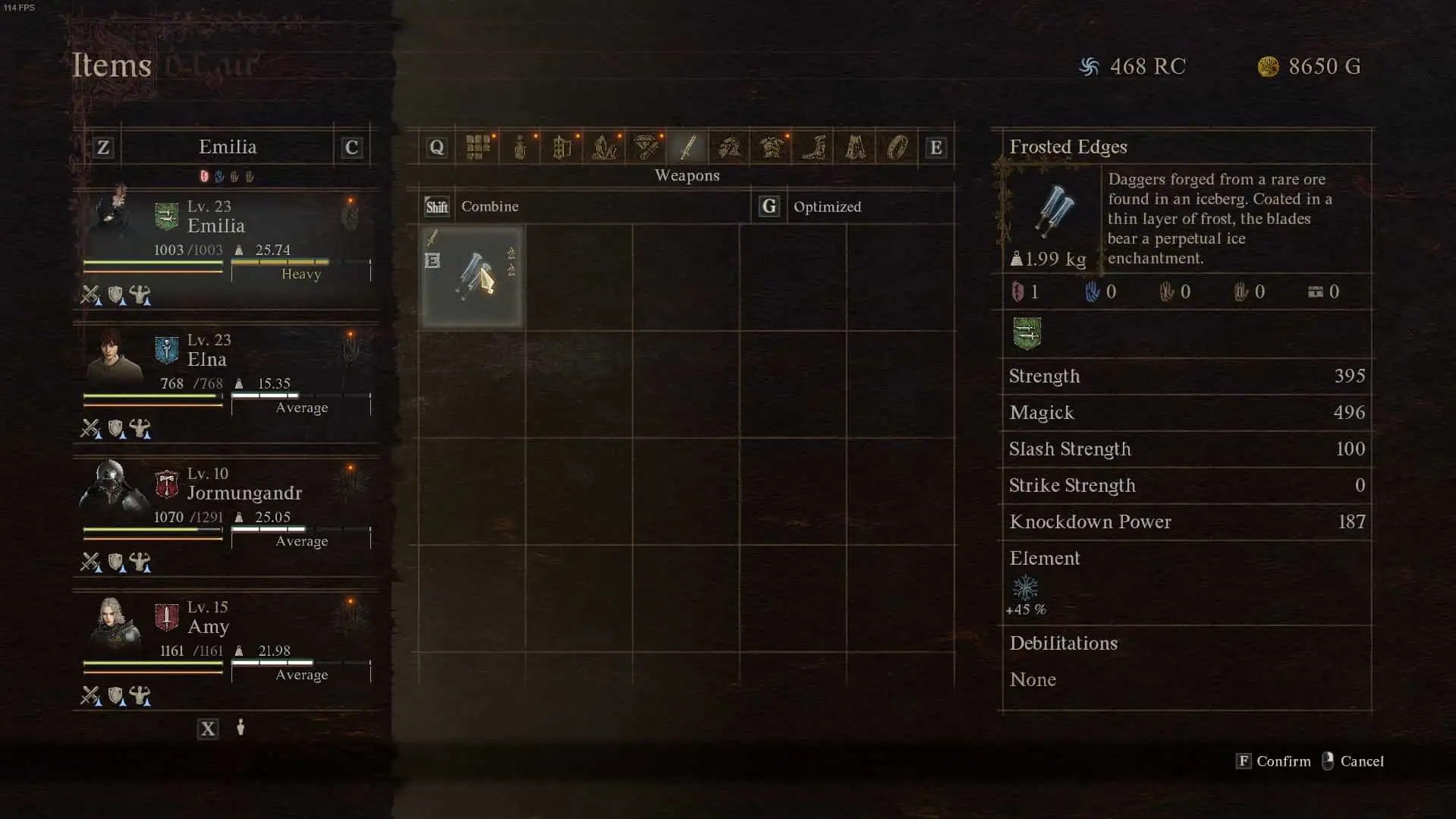 The Frosted Edges dual-wield daggers in Dragon's Dogma 2.