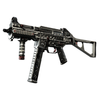 The UMP-45 weapon in Counter-Strike with a mechanical paintjob and theme. 