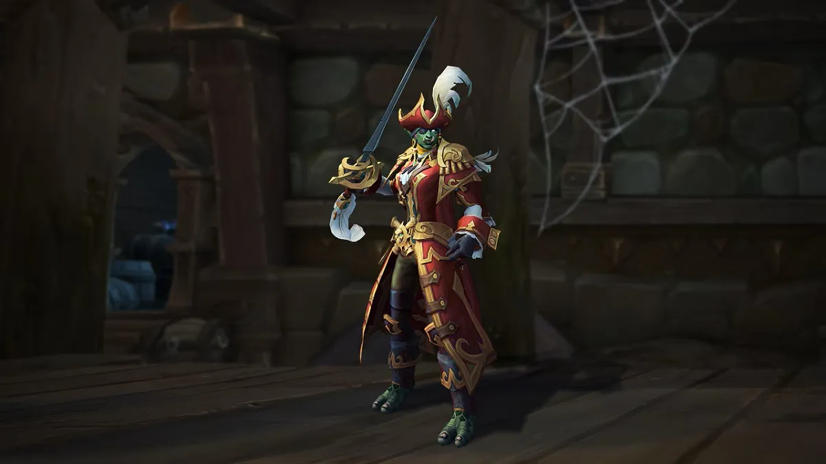 WoW character dressed as pirate