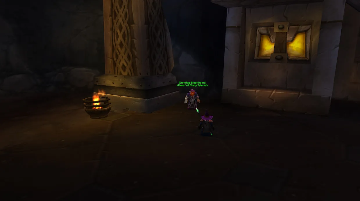 Grendag Brightbeard in Ironforge training dual spec in WoW Classic SoD