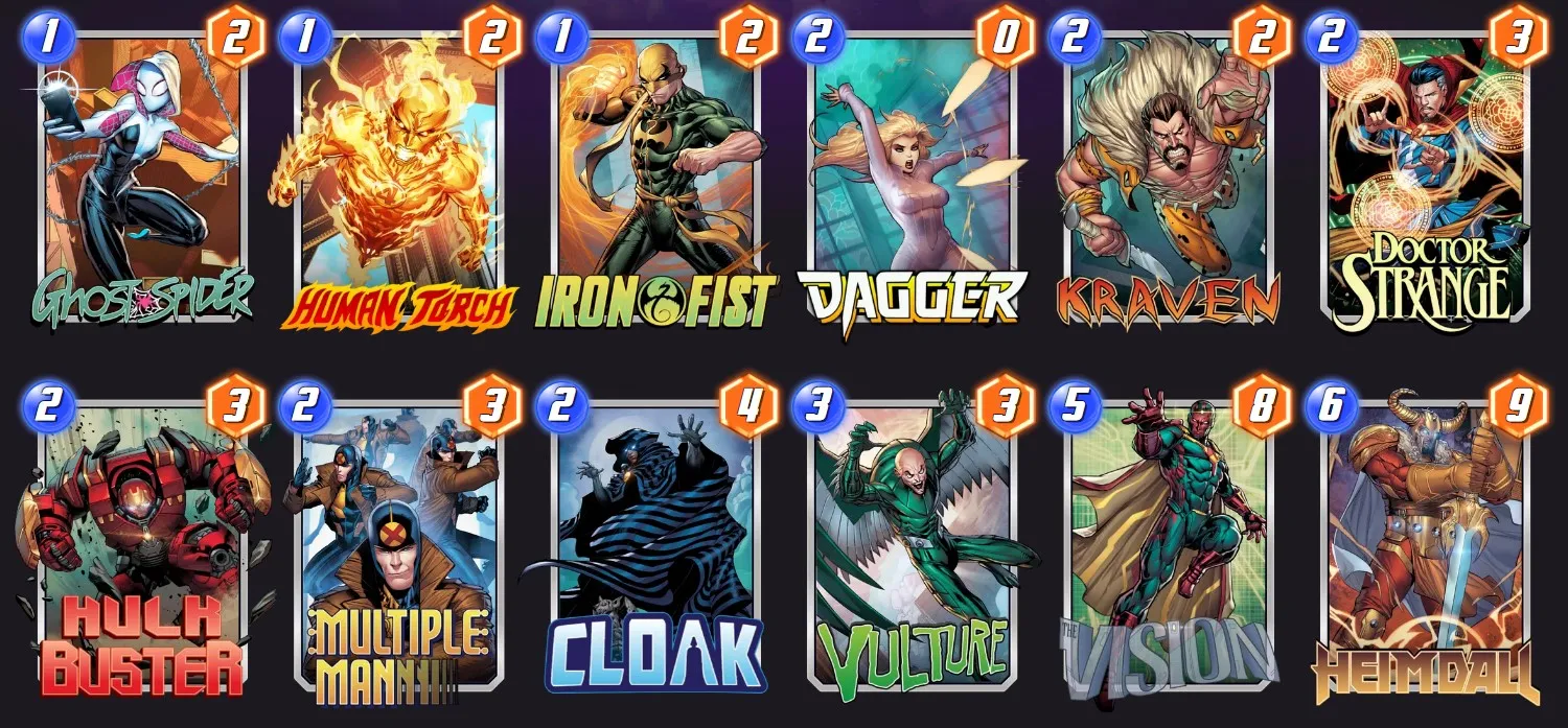 Marvel Snap Standard Move deck