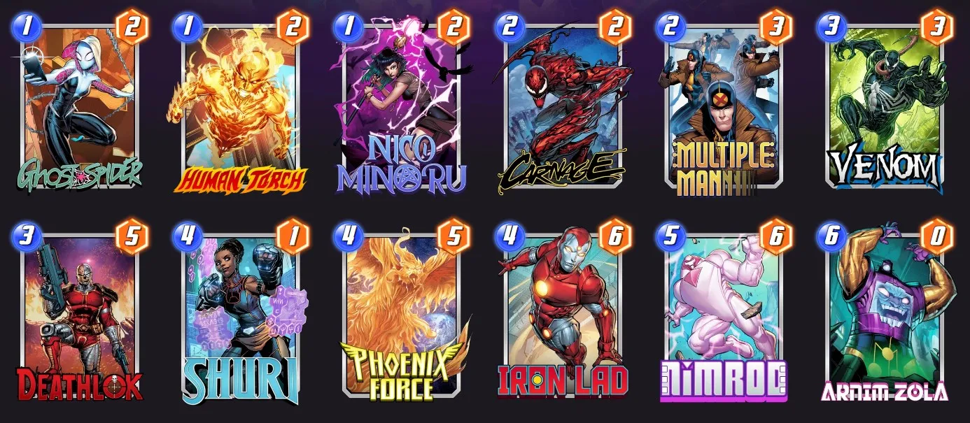 Marvel Snap Phoenix Force Move deck